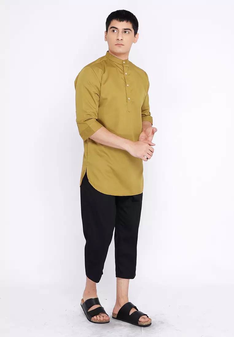 Casella Baju Koko Kurta Lengan ¾ Premium Quality 5003 Gold