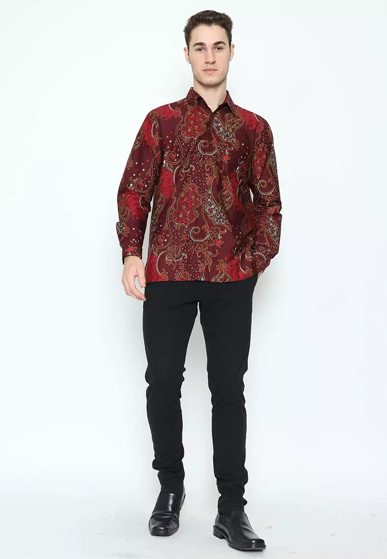 Hadinata Batik Kemeja Panjang Furing Superfine Cendana Candika