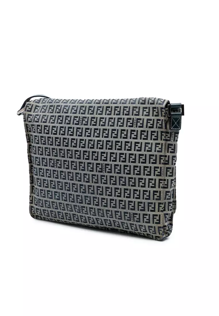 Pre-Loved Fendi Zucchino Canvas Crossbody