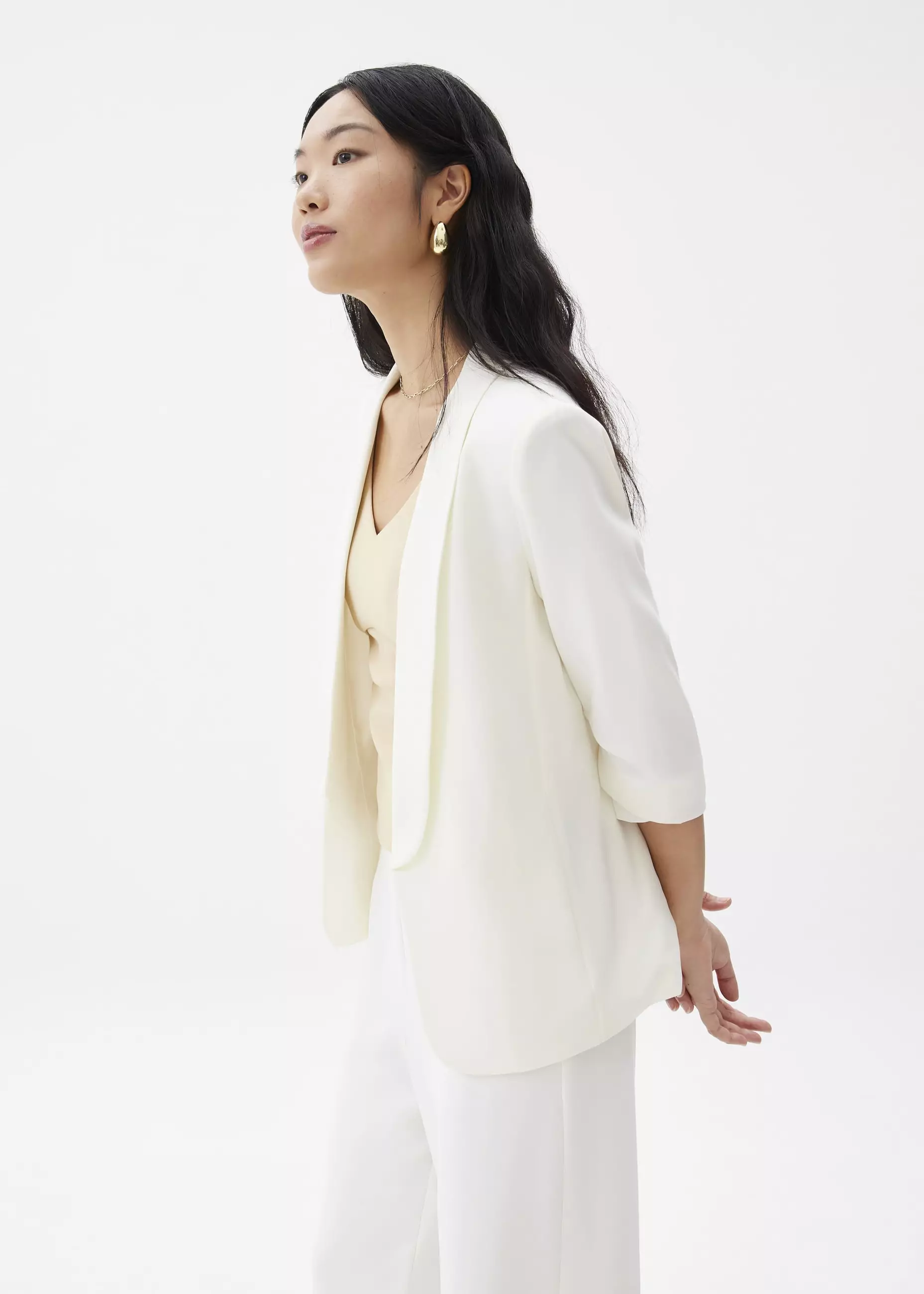 Blazer Wanita - Mili Shawl Collared Blazer