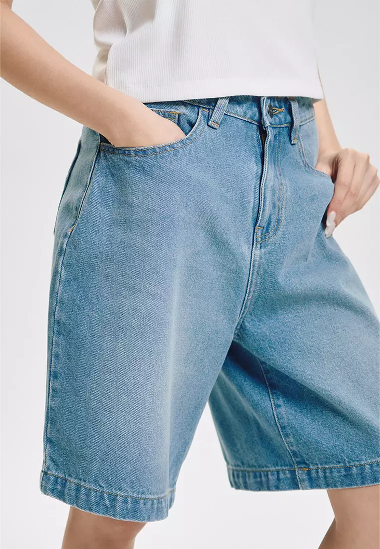 Bermuda Tinted Denim Shorts