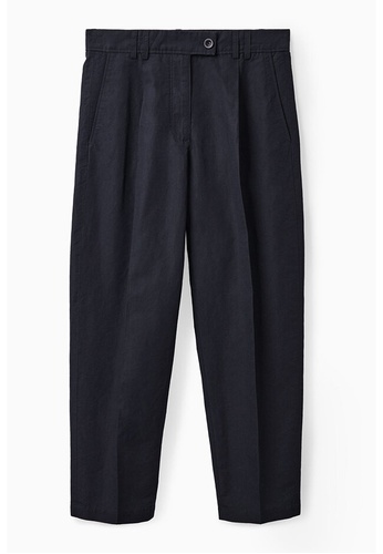 Buy COS Pleated Linen Trousers Online | ZALORA Malaysia