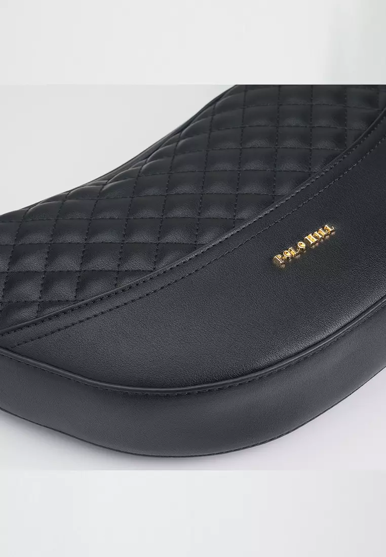 Buy POLO HILL POLO HILL Ladies Quilted Hobo Shoulder Bag 2024 Online