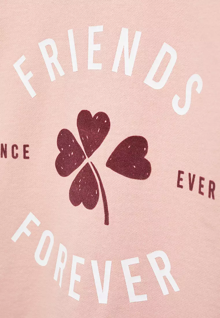 Cotton-Blend Message Sweatshirt