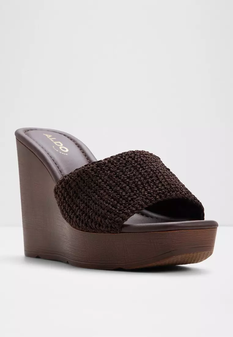 Grounded Wedge Sandals