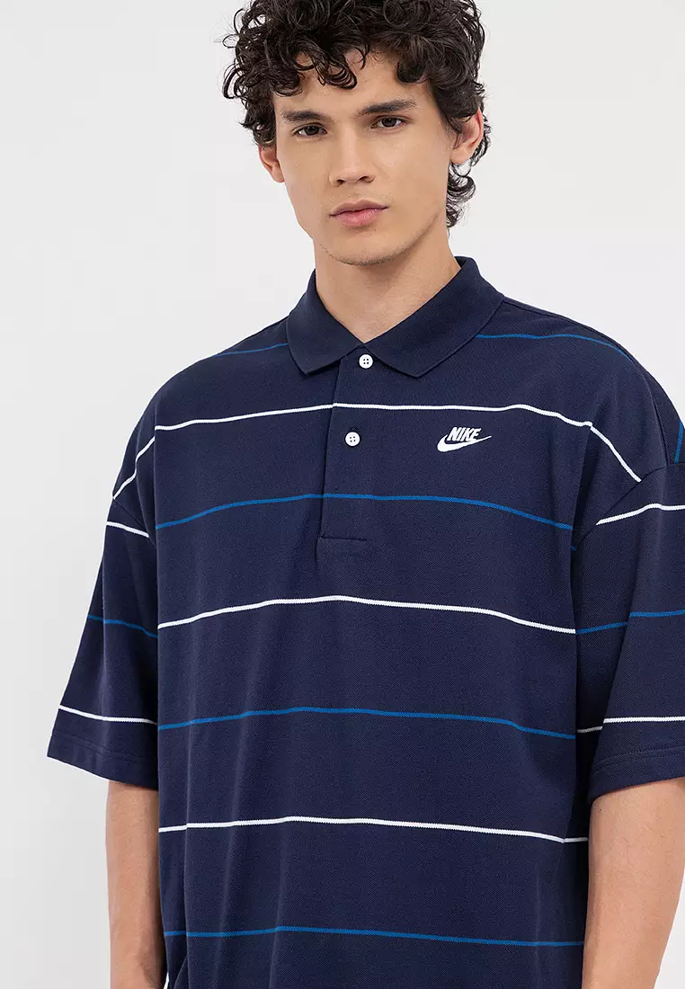 Club Oversized Striped Polo