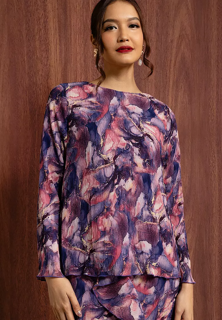 LILIAN PLEATED BABYDOLL KURUNG SET