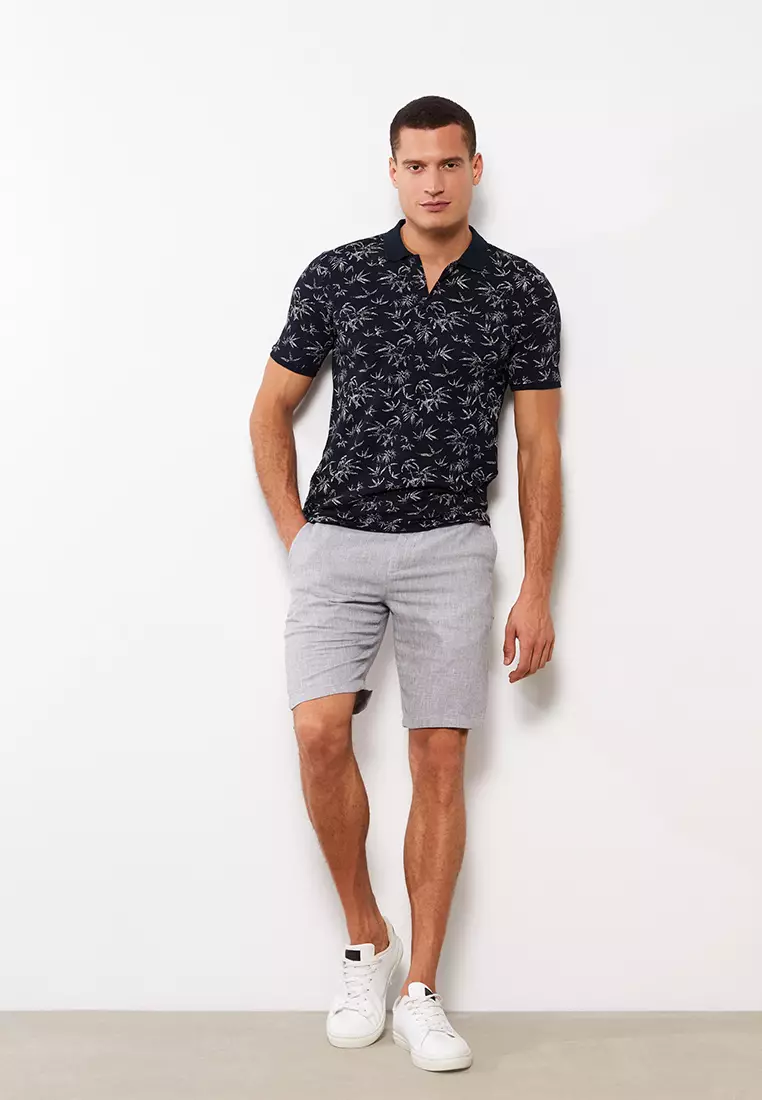 Buy LC WAIKIKI Slim Fit Linen Men's Shorts Online ZALORA Malaysia