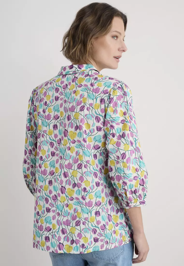 Seasalt Cornwall Multi Hope Cottage Organic Cotton Blouse