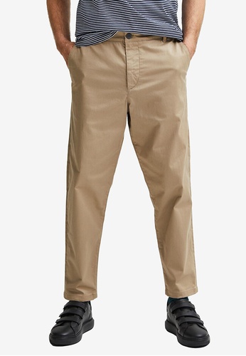 Selected Homme brown Repton Flex Pants 857F5AA77DF792GS_1
