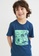 H&M blue and multi Printed T-Shirt 0041AKA658DB63GS_3