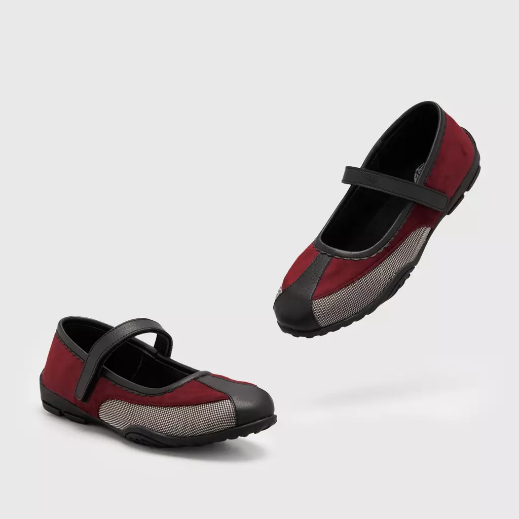 Adorable Projects - Necya Flat Shoes Maroon - Sepatu Wanita