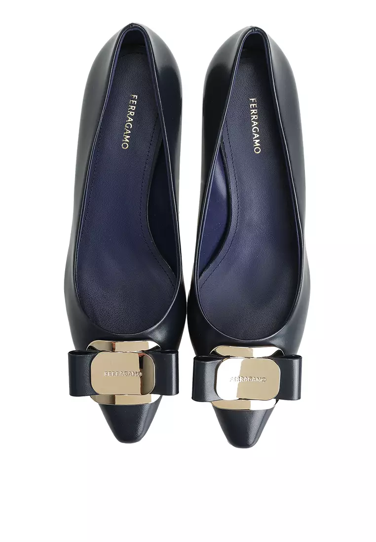 Buy Salvatore Ferragamo New Vara Plate Pumps (ct) 2026 Online | ZALORA