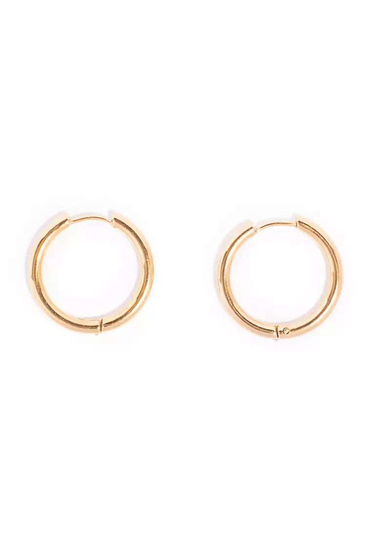 Cheap real discount gold hoop earrings