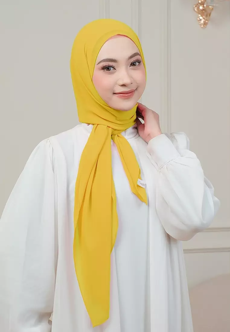 HIJAB INSTAN MAGNET SYIFA - LIGHT MUSTARD