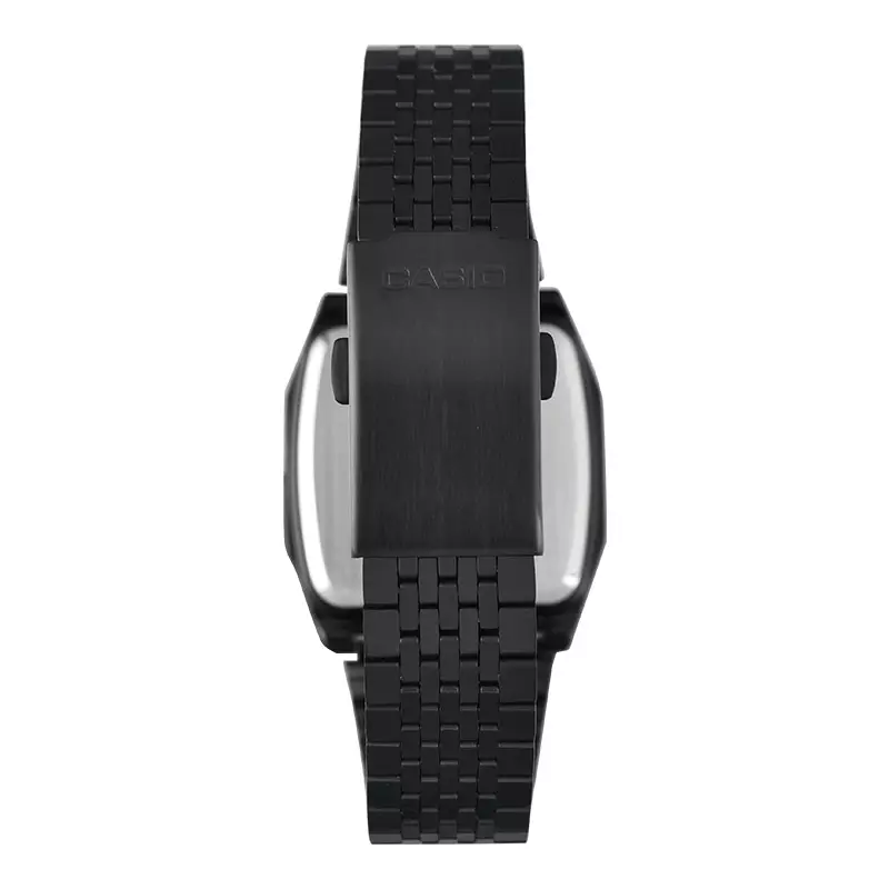 Jam Tangan Unisex Casio General A1100B-1DF Digital Dial Black Stainless Steel Band