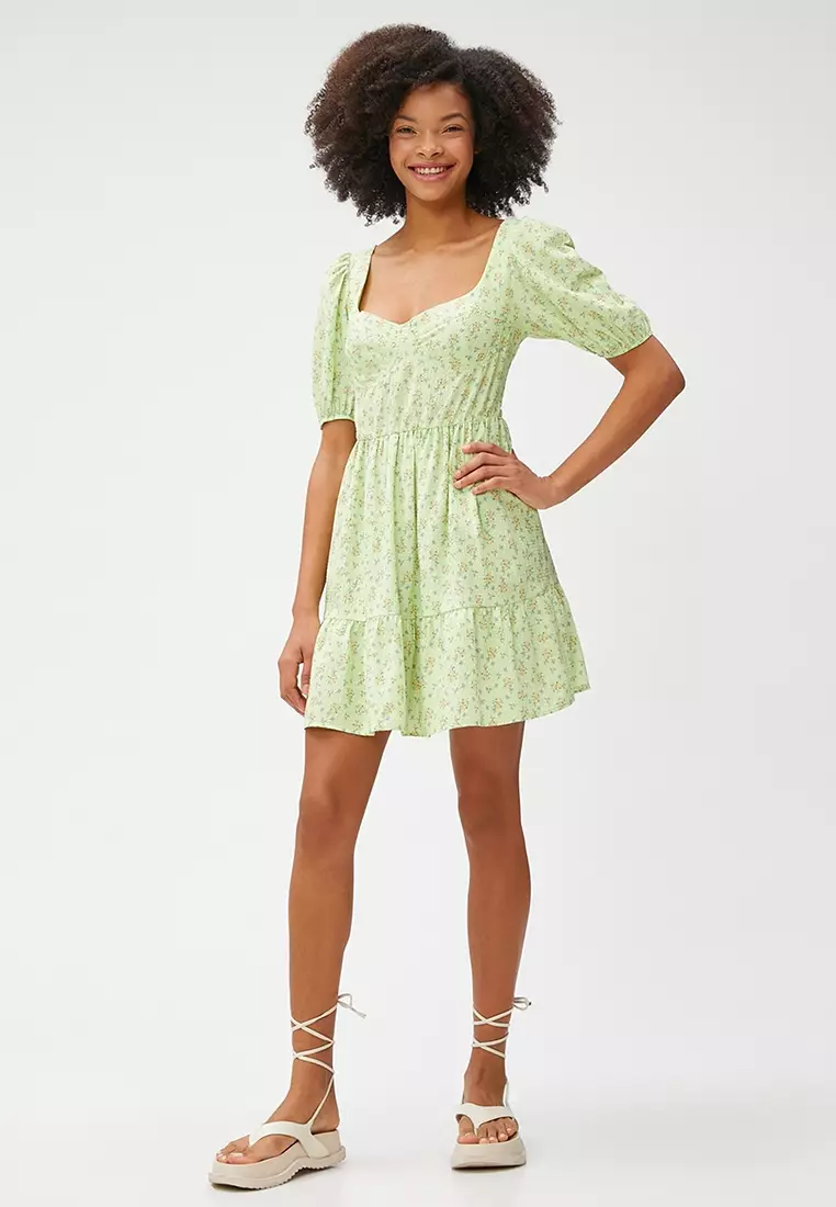 Heart Collar Pattern Dress