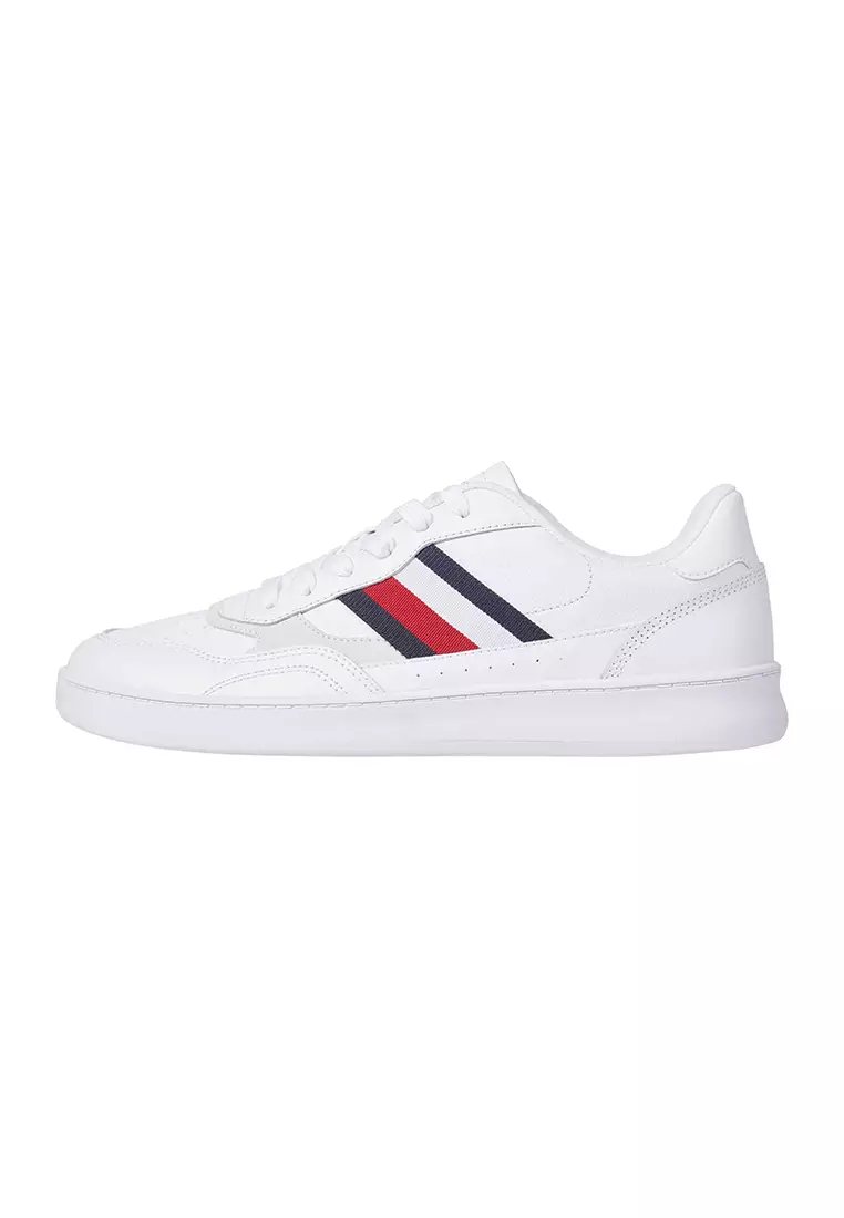 Buy Tommy Hilfiger Men's Retro Inspired Leather Cupsole Sneaker 2024 ...