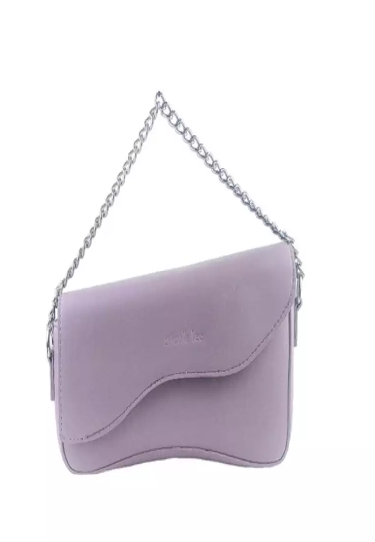 Nicole Lee Tas Wanita Selempang Bahu Shoulder Bag Tas Kerja Hand Bag Casual Branded Ori 3721507301PUR