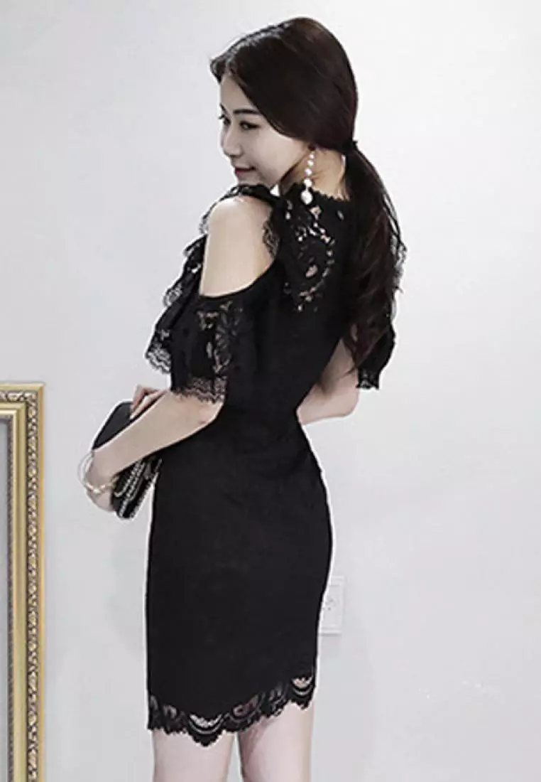 Lace Slim One-piece Dress UA0505461