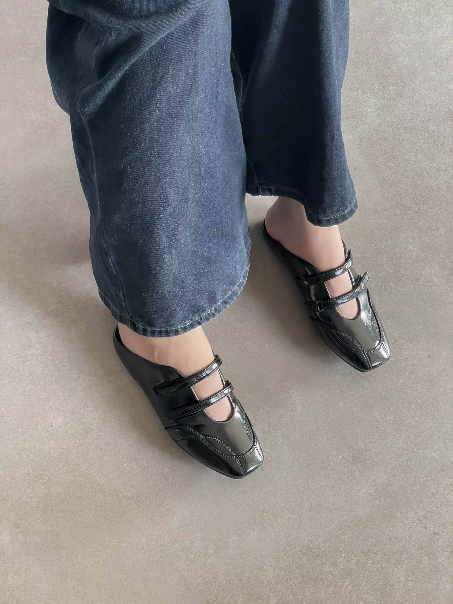 Blow Nara Mary Jane Flats Mules Wanita MINNIK 0023