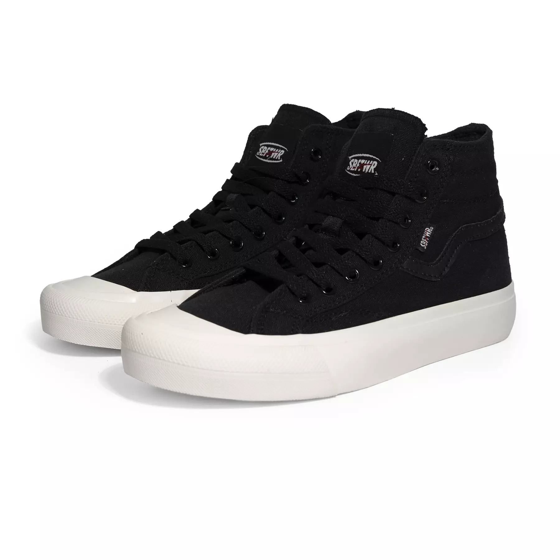 SABA Veloz High ALL Black White - Sepatu Sneakers Casual Pria Wanita