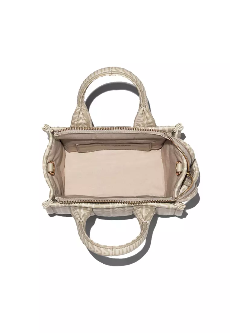 The Monogram Leather Mini Tote Bag Khaki H052L03FA22