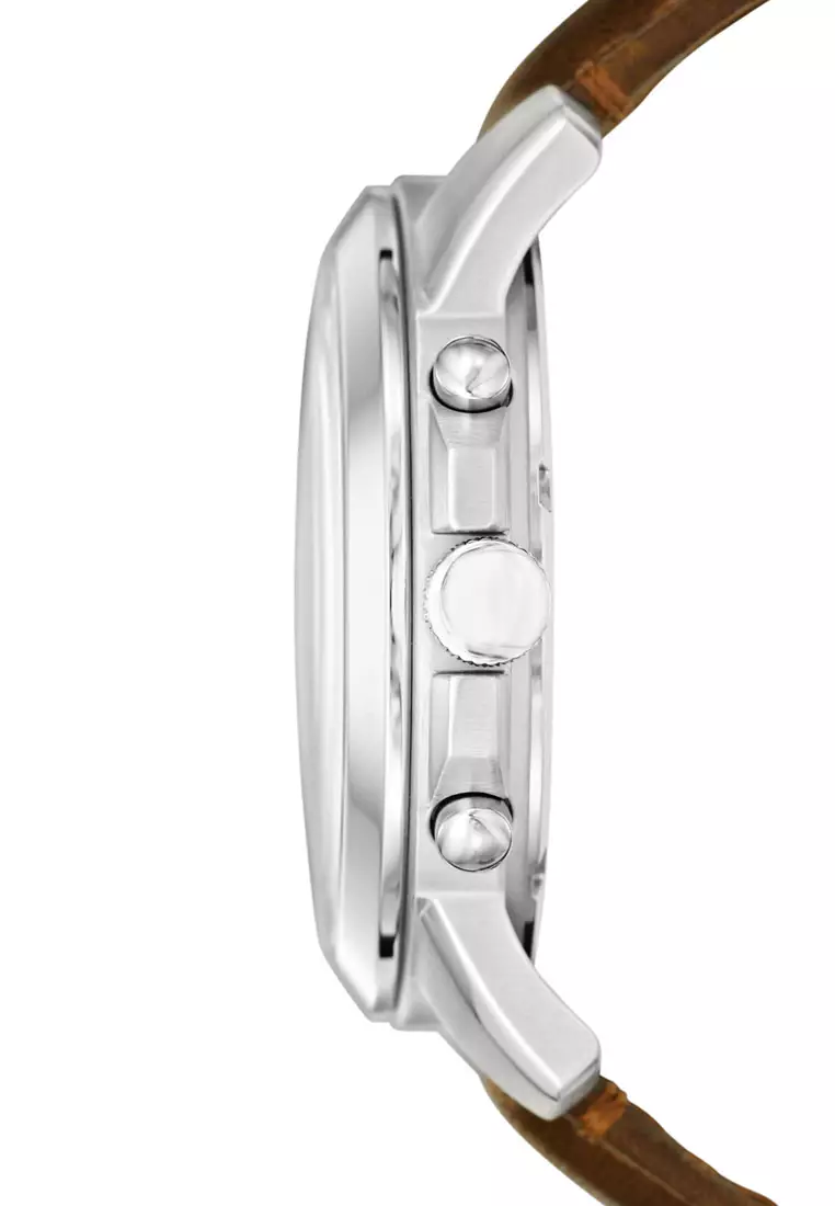 Fossil Male's Grant brown Leather Watch FS4735
