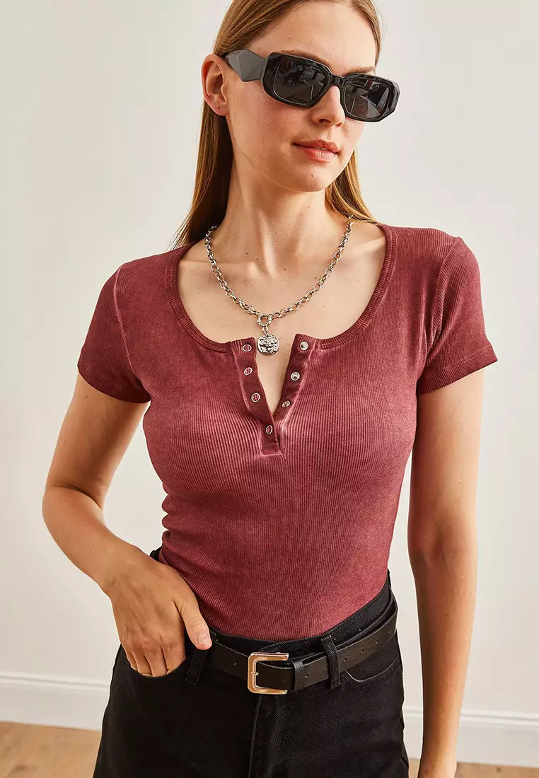 Women's Snap-On Camisole T-shirt BLZ-19000171