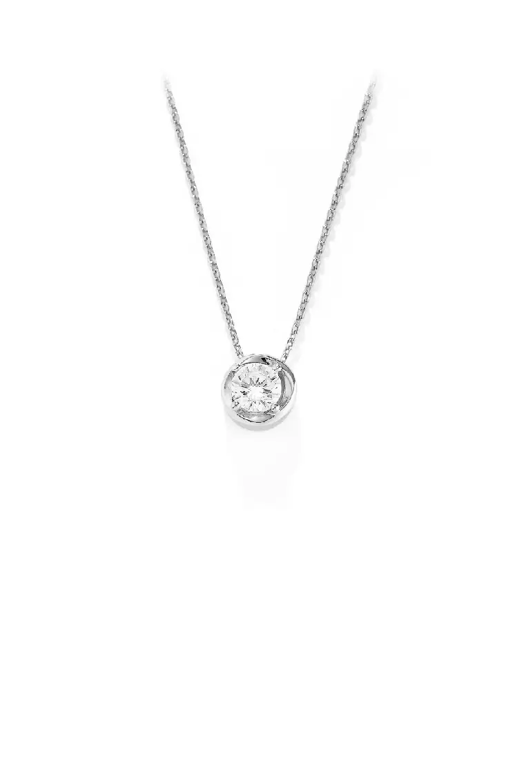 Buy Glamorousky 925 Sterling Silver Fashion Simple Geometric Round