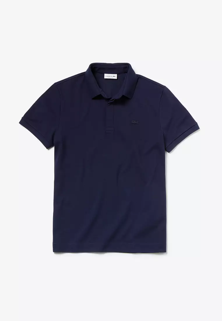 Men's Lacoste Paris Polo Shirt Regular Fit Stretch Cotton Piqué