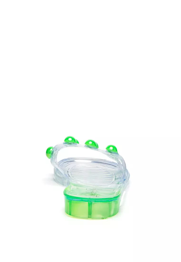 Jelly Gems Slip-On Flats in Green