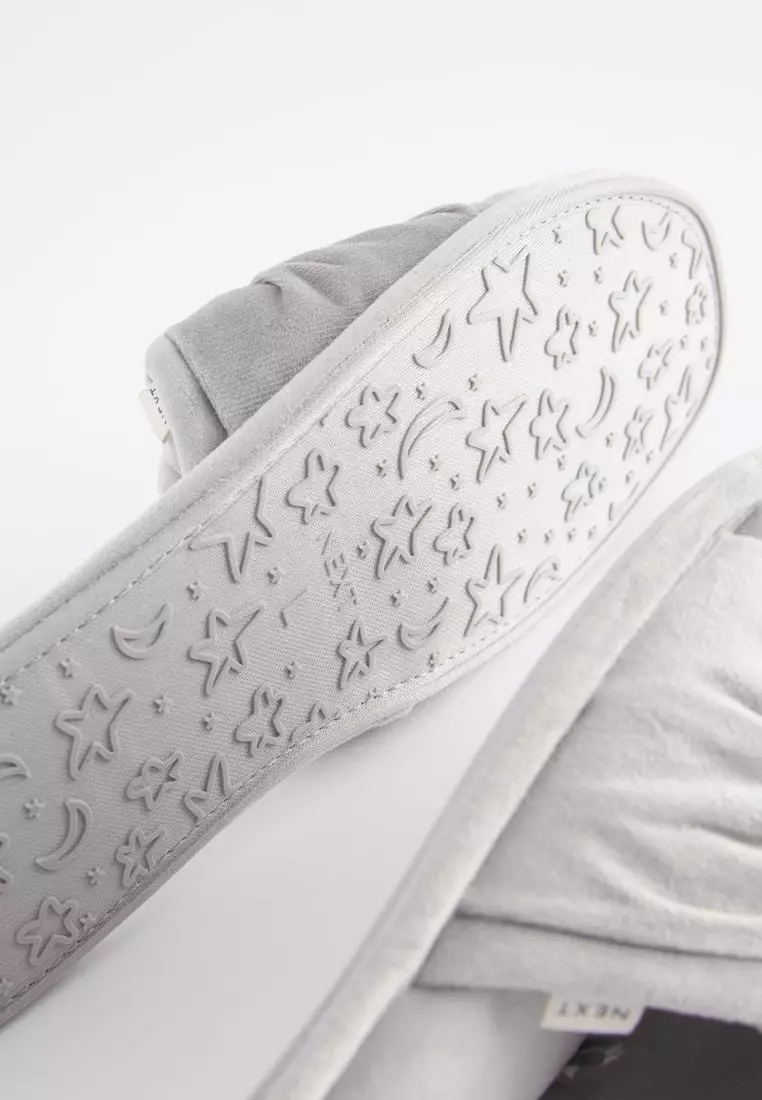 Next grey mule discount slippers