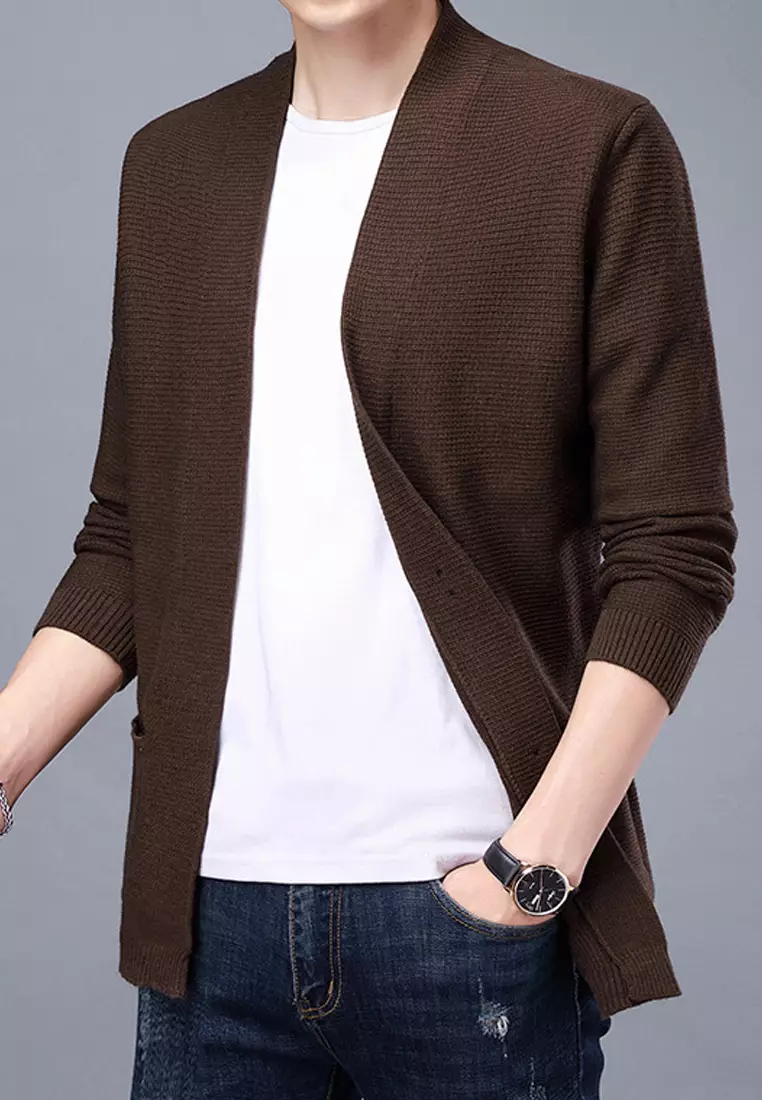 Knitted Texture Cardigan BD-M8128