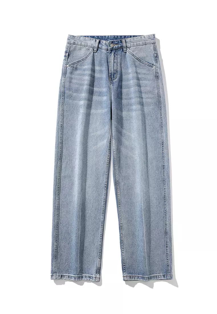 High Street Straight Washed Jeans AY-mjG63