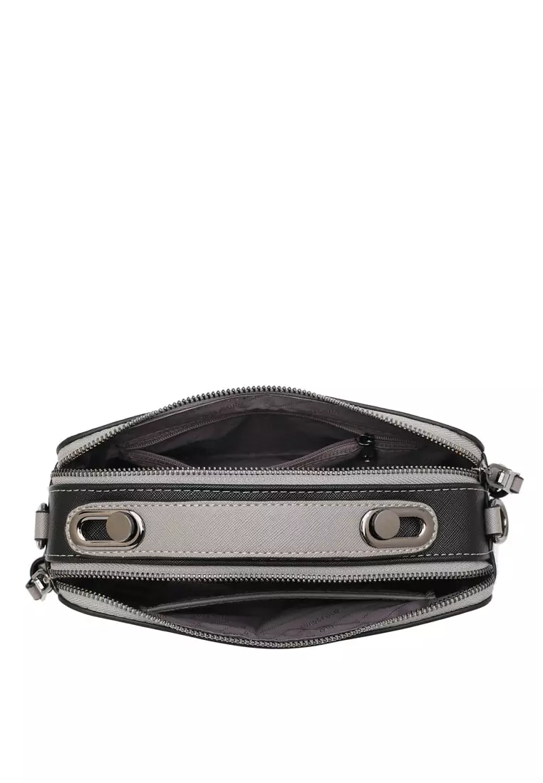 Women's Top Handle Bag / Sling Bag / Crossbody Bag (Tas Selempang / Tas Tangan) - Abu-Abu