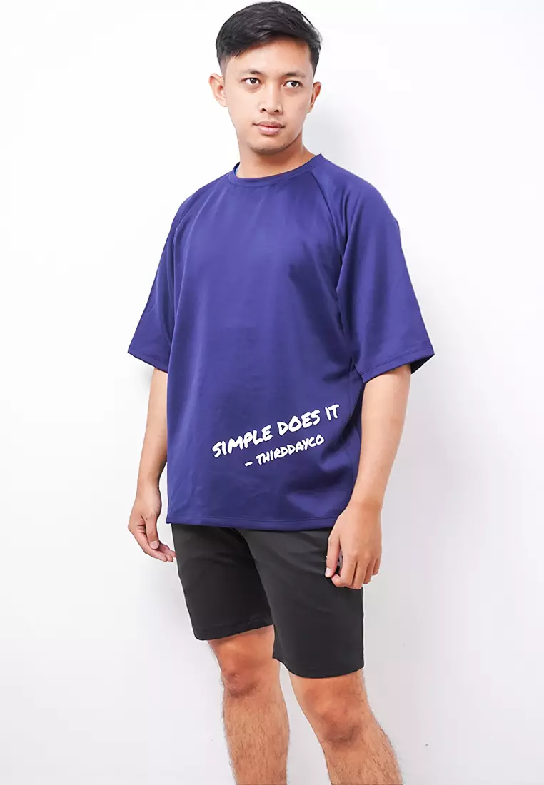 MTK64 Kaos Oversize Distro Pria simple doest it navy