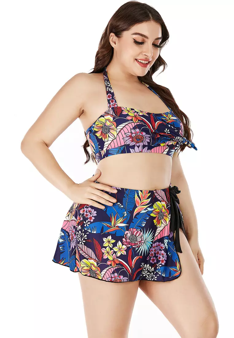 Buy Zitique Two Pieces Plus Size Tankini Bikini Swimsuit 2024 Online