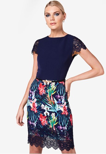 Jual Paper Dolls 2 In 1 Printed Bodycon Original Zalora Indonesia