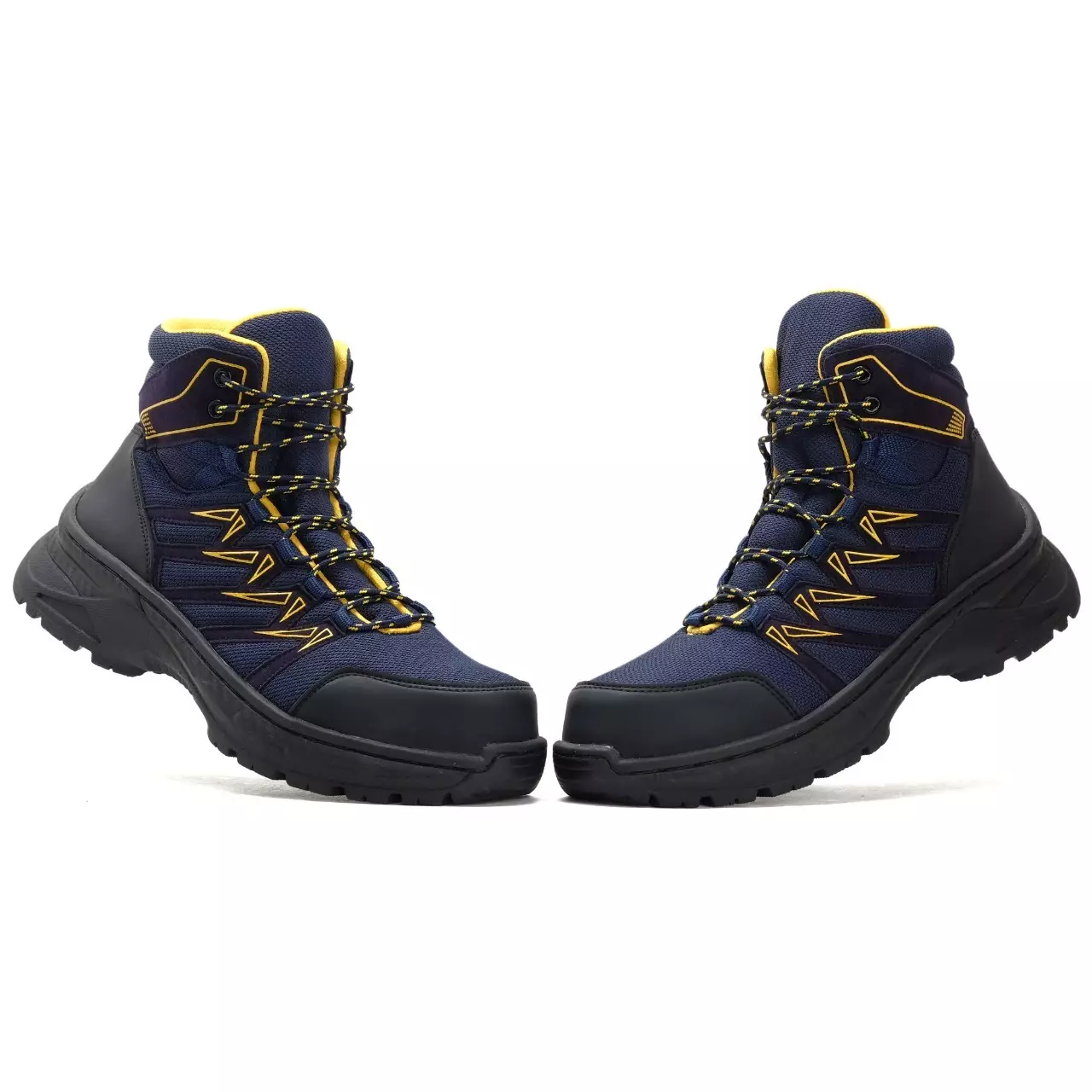 Country Boots Tocki - Sepatu Hiking Adventure Boots Pria Safety - Navy Yellow