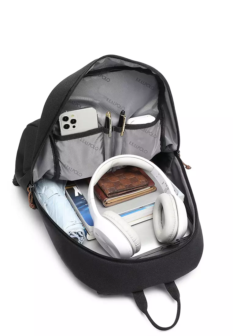 Real Polo Tas Ransel Kasual BCJ - Tas Ransel Pria Tas Ransel Wanita Tas Ransel Unisex - Backpack Daypack Up To 14 Inch