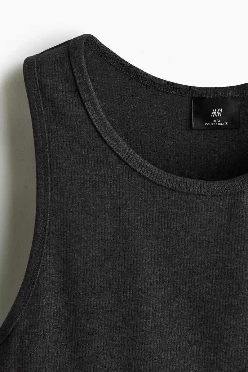 Slim Fit Ribbed vest top