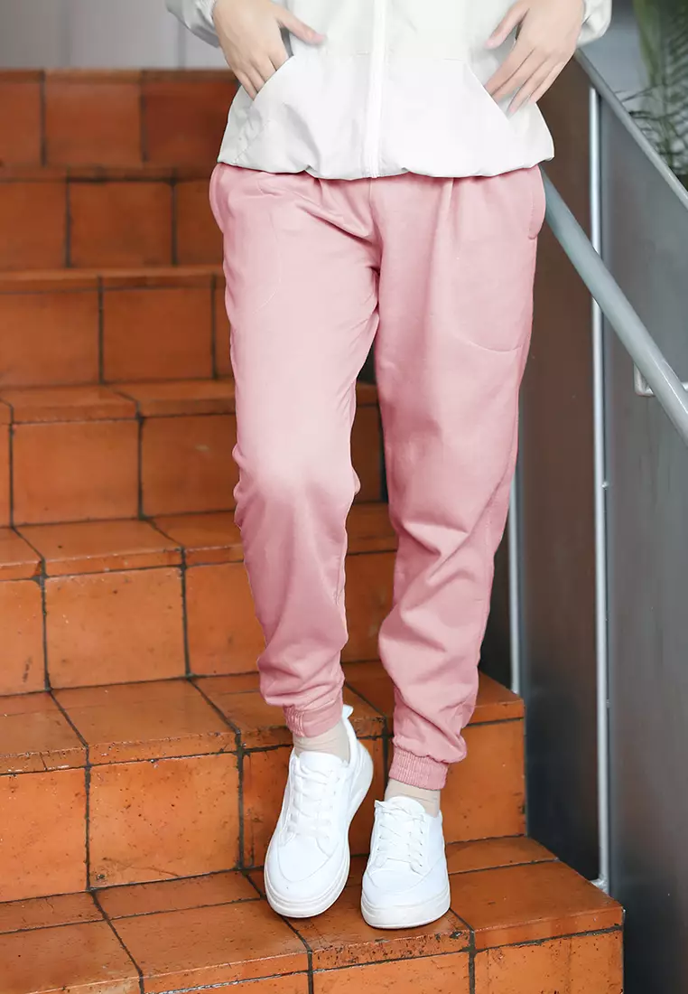Zelena - Jazzy Jogger Pants | Celana Olahraga | Basic Sport Pants - Pink