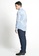 Gay Giano blue Classic Slim Fit Spread Collar Dress Shirt 183BAAAD5B43DBGS_3