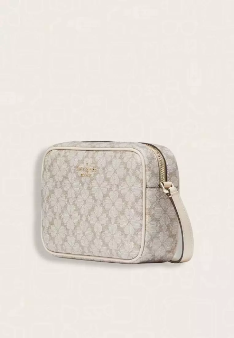 Kate Spade Signature Spade Flower Mini Camera Bag Dark Beige Multi