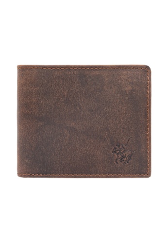LancasterPolo brown LancasterPolo Crazy Horse Leather Bifold Wallet 2 Patterns (Coin Pocket) PWB 20653 A7FD8AC47C6CFCGS_1