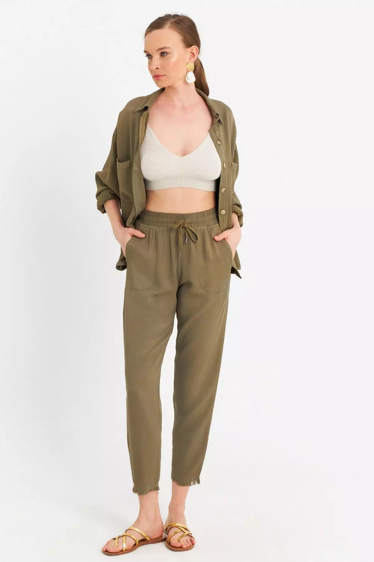 Elastic Waist Trousers