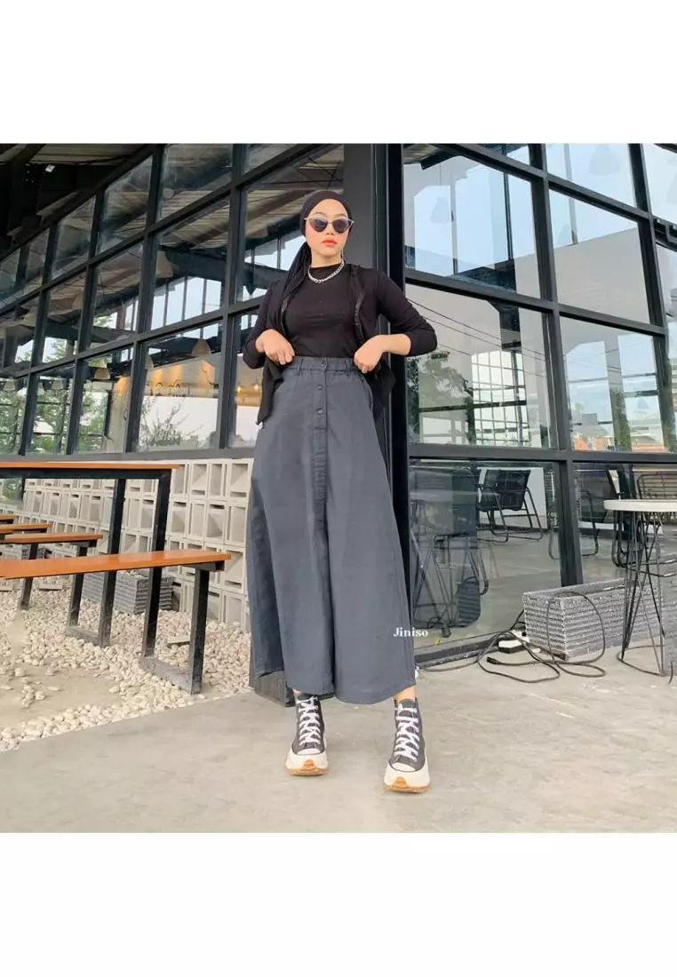 Highwaist Rok Slit Jeans Panjang 995 SEVENTY