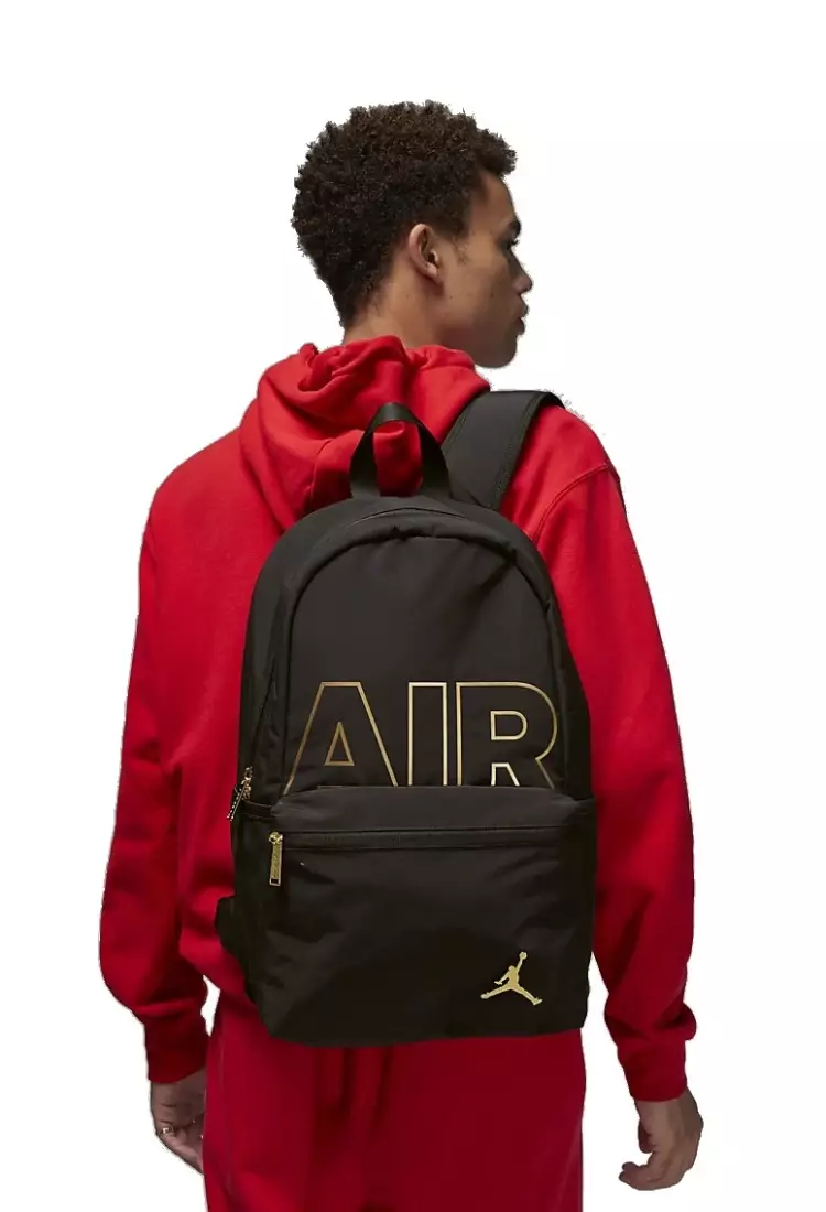 Black and clearance gold jordan bookbag