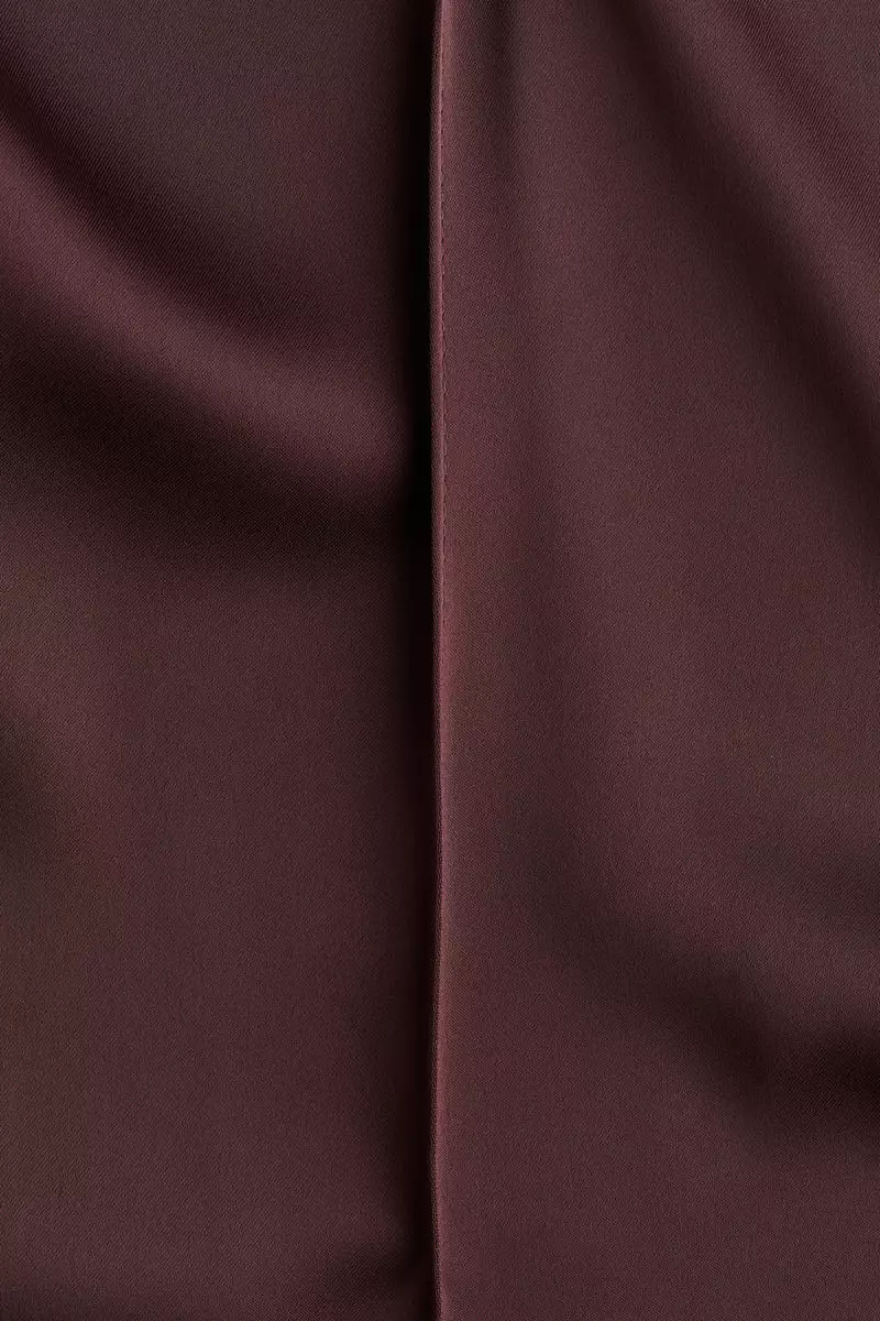 Wide crease-detail trousers